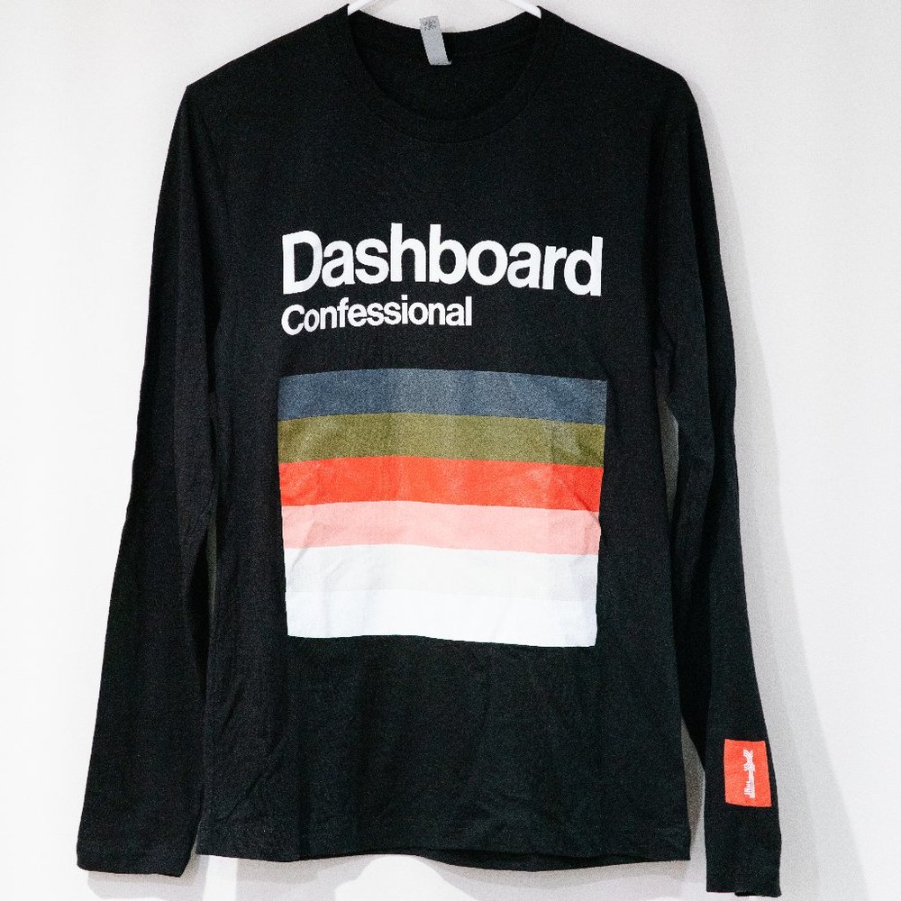 Mens Medium Dashboard Confessional Long Sleeve Shirt *Great Condition*